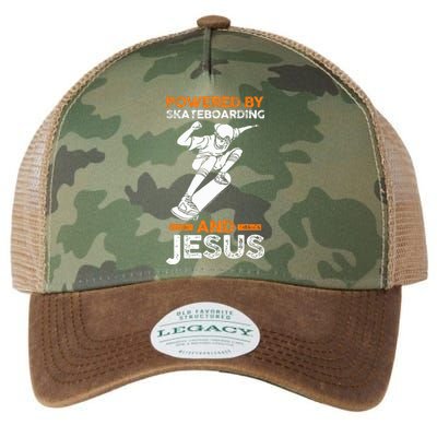 Powered by skateboarding and jesus Legacy Tie Dye Trucker Hat