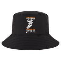 Powered by skateboarding and jesus Cool Comfort Performance Bucket Hat