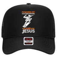 Powered by skateboarding and jesus Hat