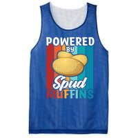 Powered By Spud Muffins Great Gift Vegan Veggie Gift Mesh Reversible Basketball Jersey Tank