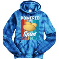 Powered By Spud Muffins Great Gift Vegan Veggie Gift Tie Dye Hoodie