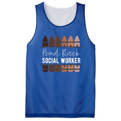 Proud Black Social Worker Black History Month Social Worker Cool Gift Mesh Reversible Basketball Jersey Tank