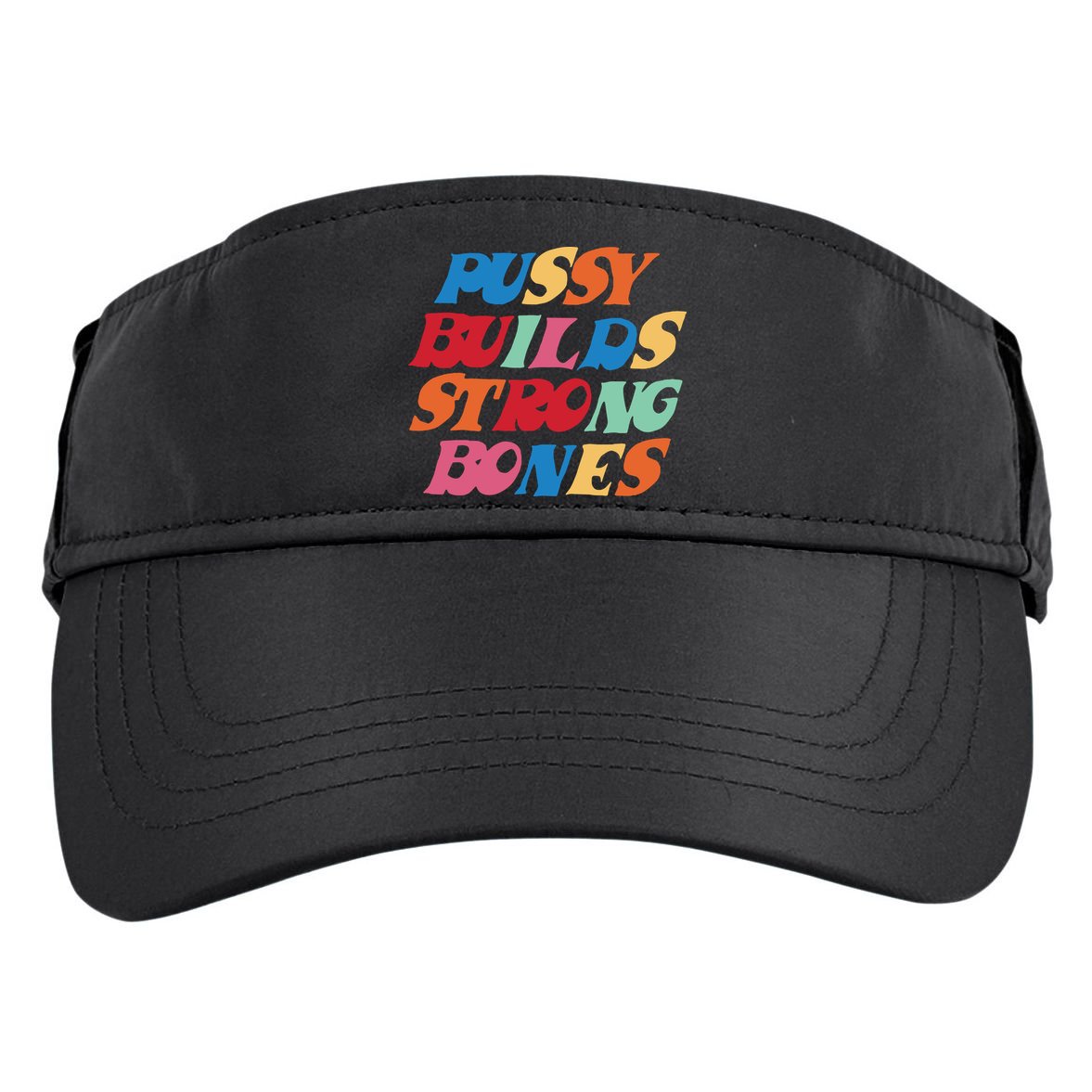 Pussy Builds Strong Bones Adult Drive Performance Visor