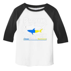 Proud Brother Shark World Down Syndrome Awareness Day Month Toddler Fine Jersey T-Shirt