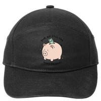 Poor But Still Have Money For Books Funny Design 7-Panel Snapback Hat