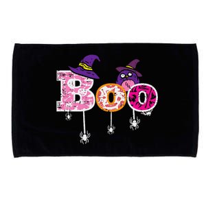 Pink Boo Spider WItch Hat Cute Scary Halloween Funny Microfiber Hand Towel