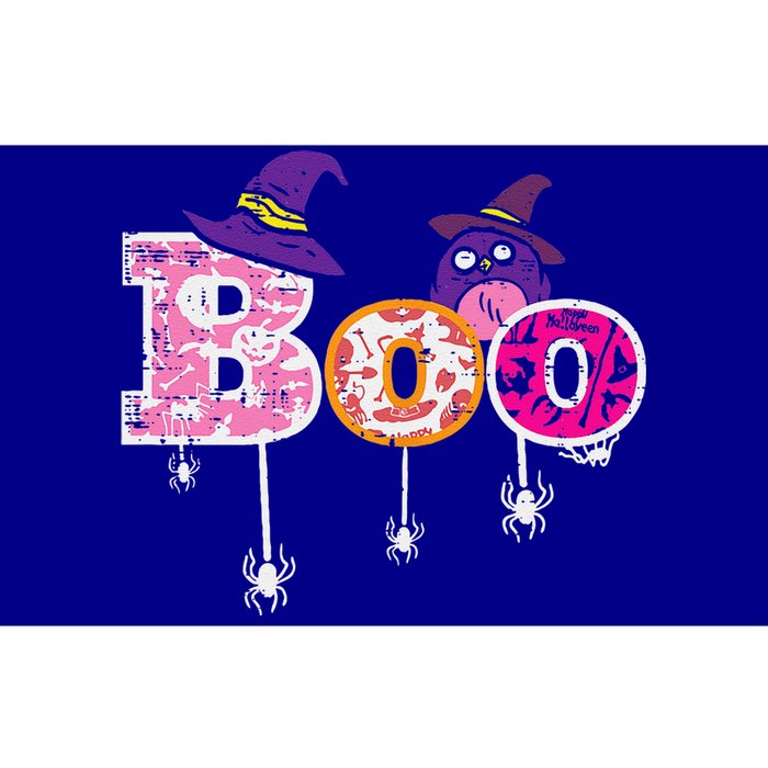 Pink Boo Spider WItch Hat Cute Scary Halloween Funny Bumper Sticker