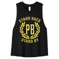 Proud Boys Stand Back Stand By Women's Racerback Cropped Tank