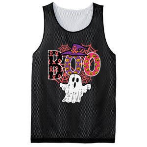 Pink Boo Spider Web Ghost Halloween Costume Mesh Reversible Basketball Jersey Tank