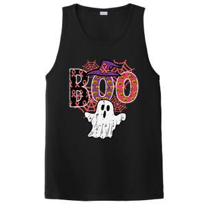 Pink Boo Spider Web Ghost Halloween Costume PosiCharge Competitor Tank