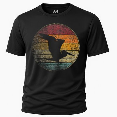 Pelican Bird Sun Retro Vintage 80s Gift Beach Tropical Cooling Performance Crew T-Shirt