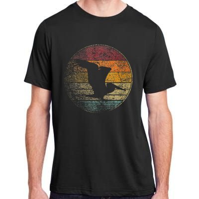 Pelican Bird Sun Retro Vintage 80s Gift Beach Tropical Adult ChromaSoft Performance T-Shirt