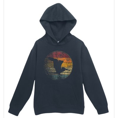 Pelican Bird Sun Retro Vintage 80s Gift Beach Tropical Urban Pullover Hoodie