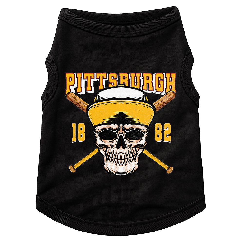 Pittsburgh Baseball Skyline Pennsylvania Player Coach Fan Doggie Tank