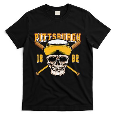 Pittsburgh Baseball Skyline Pennsylvania Player Coach Fan T-Shirt