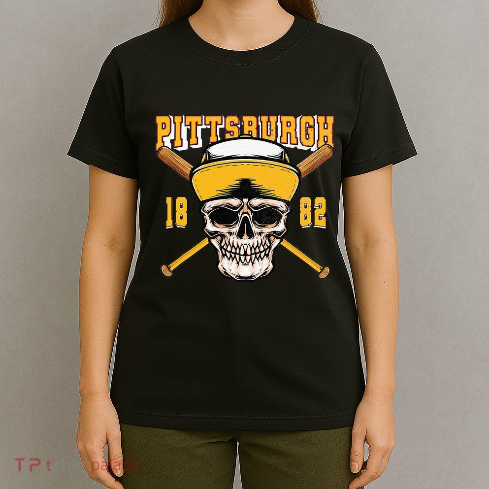 Pittsburgh Baseball Skyline Pennsylvania Player Coach Fan T-Shirt