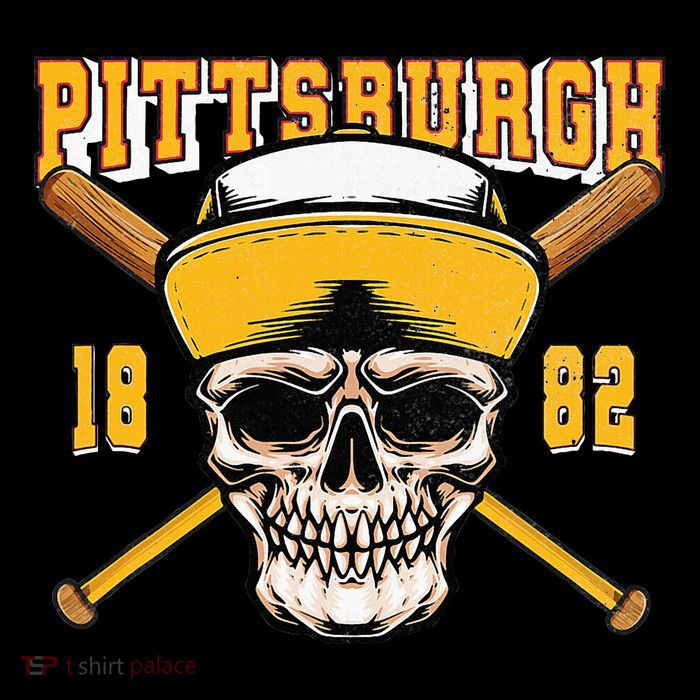 Pittsburgh Baseball Skyline Pennsylvania Player Coach Fan T-Shirt