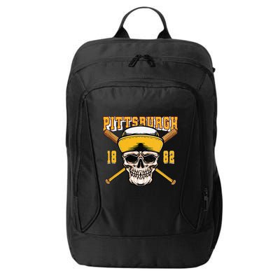 Pittsburgh Baseball Skyline Pennsylvania Player Coach Fan City Backpack