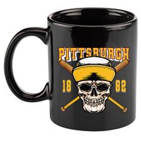 Pittsburgh Baseball Skyline Pennsylvania Player Coach Fan 11oz C Handle Ceramic Mug