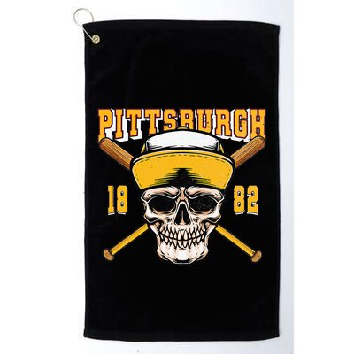 Pittsburgh Baseball Skyline Pennsylvania Player Coach Fan Golf Towel