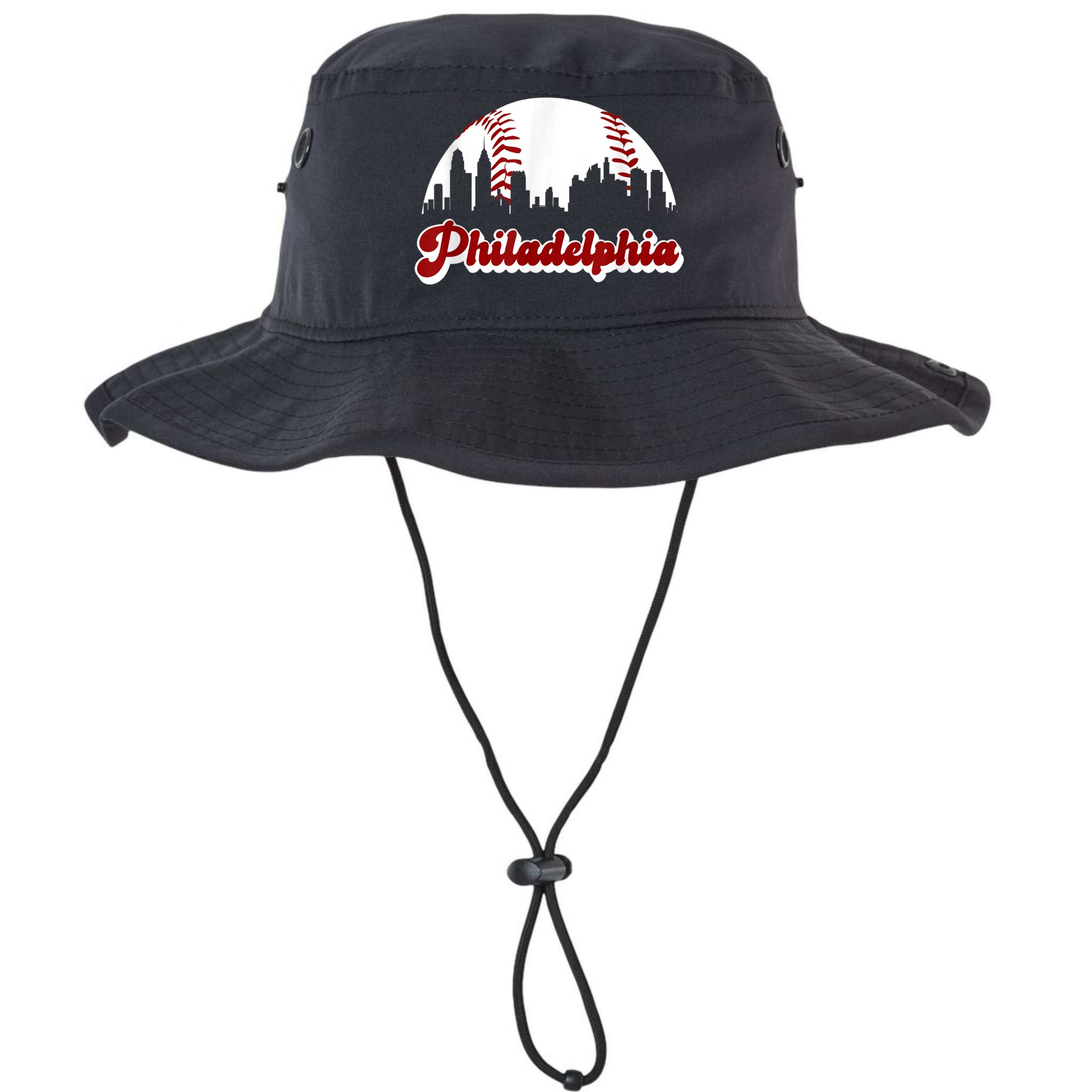 Philadelphia Baseball Skyline Philly City Retro Vintage Tee Bucket Hat