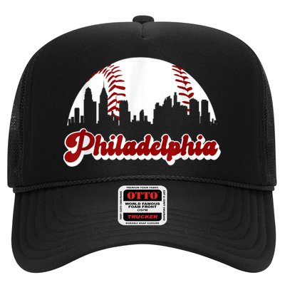 Philadelphia Baseball Skyline Philly City Retro Vintage Tee Hat