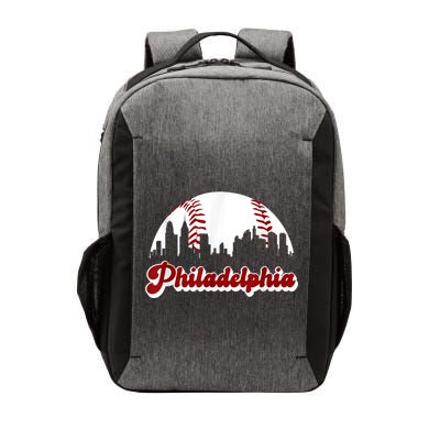 Philadelphia Baseball Skyline Philly City Retro Vintage Tee Vector Backpack