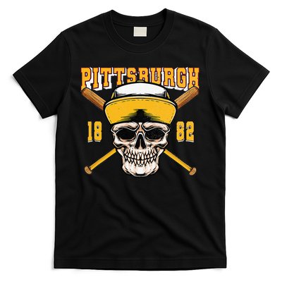 Pittsburgh Baseball Skyline Pennsylvania Player Coach Fan T-Shirt