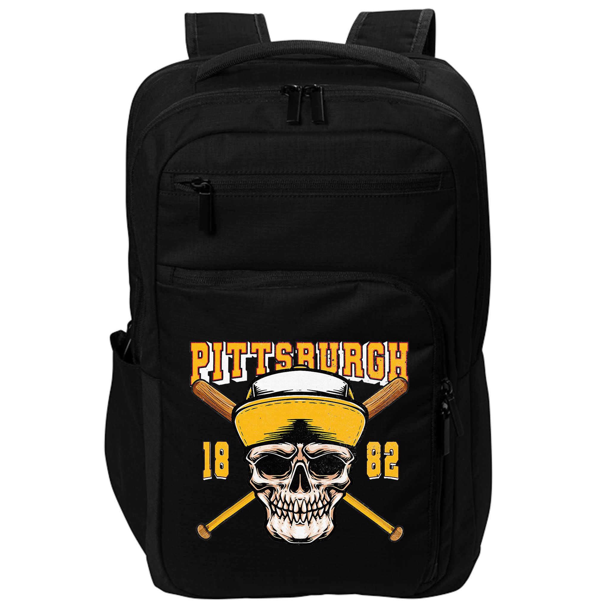Pittsburgh Baseball Skyline Pennsylvania Player Coach Fan Impact Tech Backpack