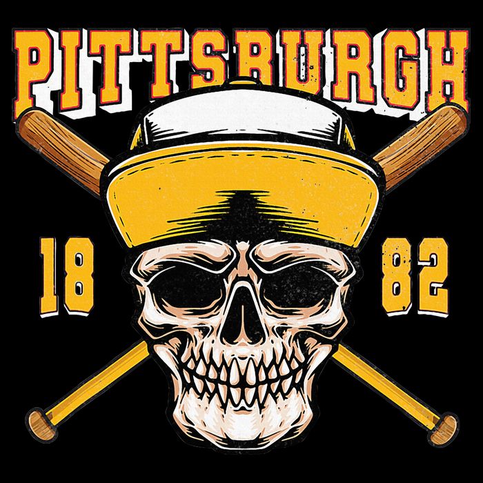 Pittsburgh Baseball Skyline Pennsylvania Player Coach Fan Button