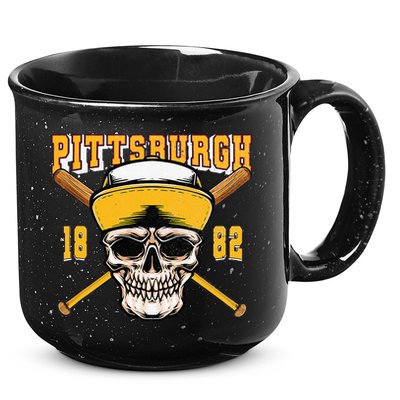 Pittsburgh Baseball Skyline Pennsylvania Player Coach Fan 15oz Campfire Ceramic Mug