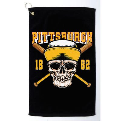 Pittsburgh Baseball Skyline Pennsylvania Player Coach Fan Golf Towel