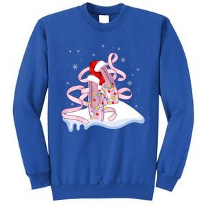 Pink Ballet Shoes Christmas Lights Ballerina Pajamas Funny Gift Sweatshirt