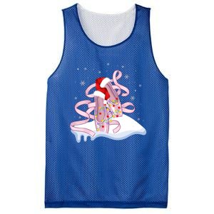 Pink Ballet Shoes Christmas Lights Ballerina Pajamas Funny Gift Mesh Reversible Basketball Jersey Tank