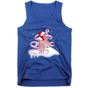 Pink Ballet Shoes Christmas Lights Ballerina Pajamas Funny Gift Tank Top