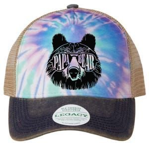 Papa Bear Sunglasses Fathers Day Dad Grandpa Legacy Tie Dye Trucker Hat