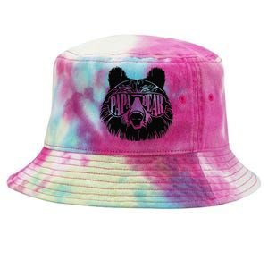 Papa Bear Sunglasses Fathers Day Dad Grandpa Tie-Dyed Bucket Hat