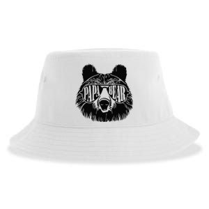 Papa Bear Sunglasses Fathers Day Dad Grandpa Sustainable Bucket Hat