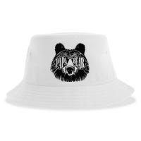 Papa Bear Sunglasses Fathers Day Dad Grandpa Sustainable Bucket Hat