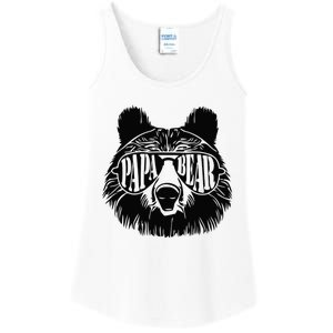 Papa Bear Sunglasses Fathers Day Dad Grandpa Ladies Essential Tank