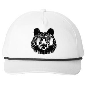 Papa Bear Sunglasses Fathers Day Dad Grandpa Snapback Five-Panel Rope Hat