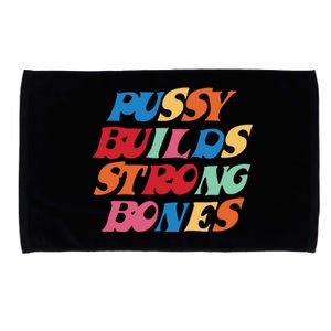 Pussy Builds Strong Bones PBSB Colored Microfiber Hand Towel