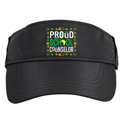 Proud Black School Counselor National School Counseling Week Funny Gift Adult Drive Performance Visor