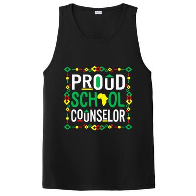 Proud Black School Counselor National School Counseling Week Funny Gift PosiCharge Competitor Tank