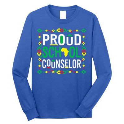 Proud Black School Counselor National School Counseling Week Funny Gift Long Sleeve Shirt