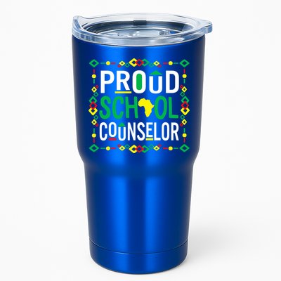 Proud Black School Counselor National School Counseling Week Funny Gift Tumbler