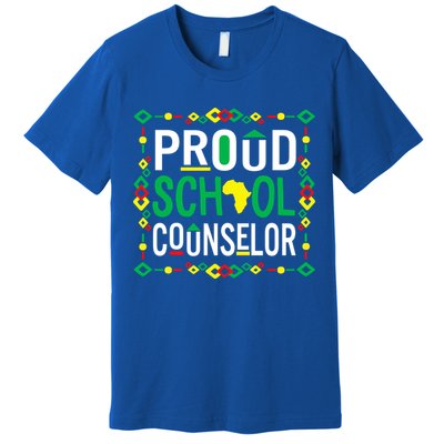Proud Black School Counselor National School Counseling Week Funny Gift Premium T-Shirt