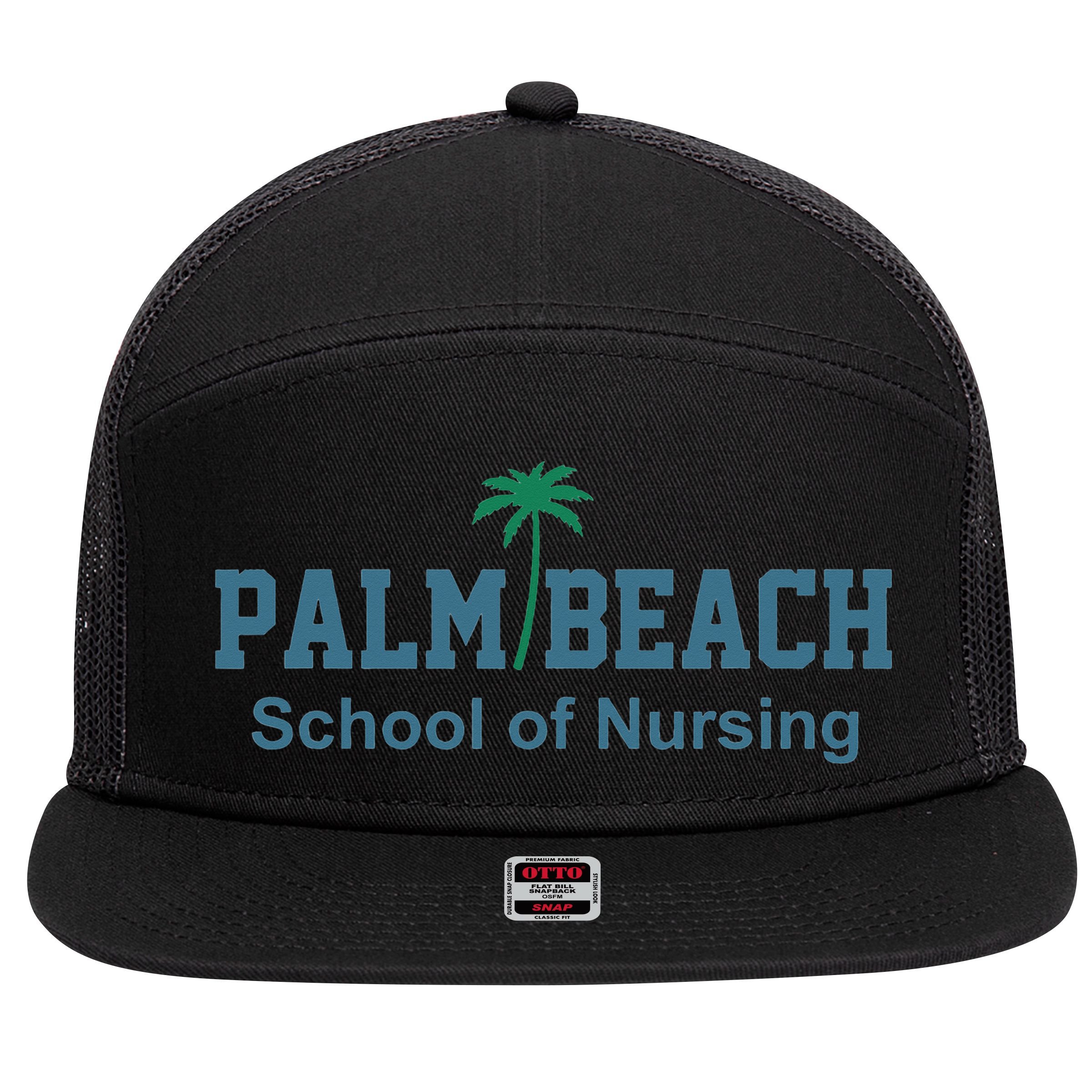 Palm Beach School Of Nursing funny teacher 7 Panel Mesh Trucker Snapback Hat