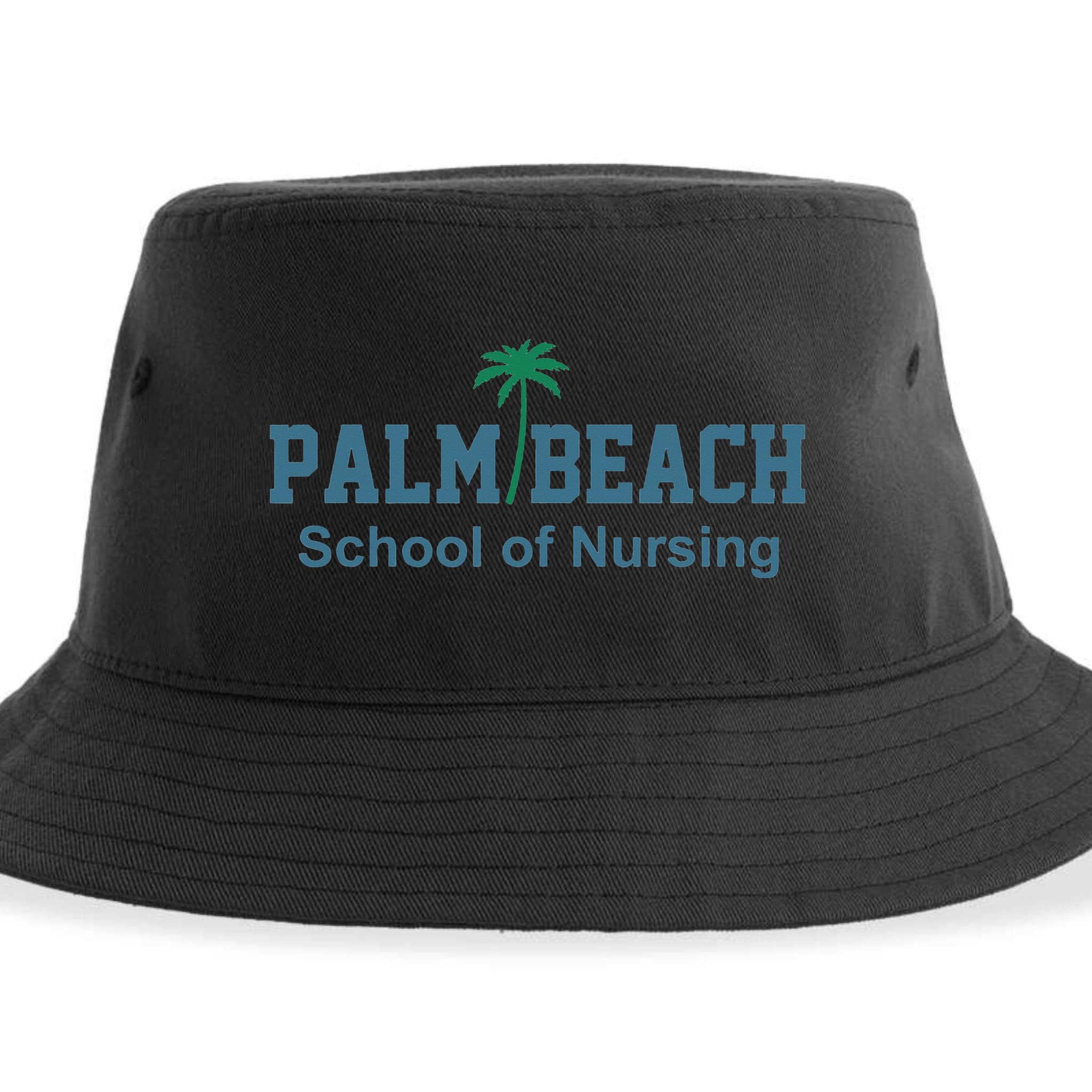 Palm Beach School Of Nursing funny teacher Sustainable Bucket Hat