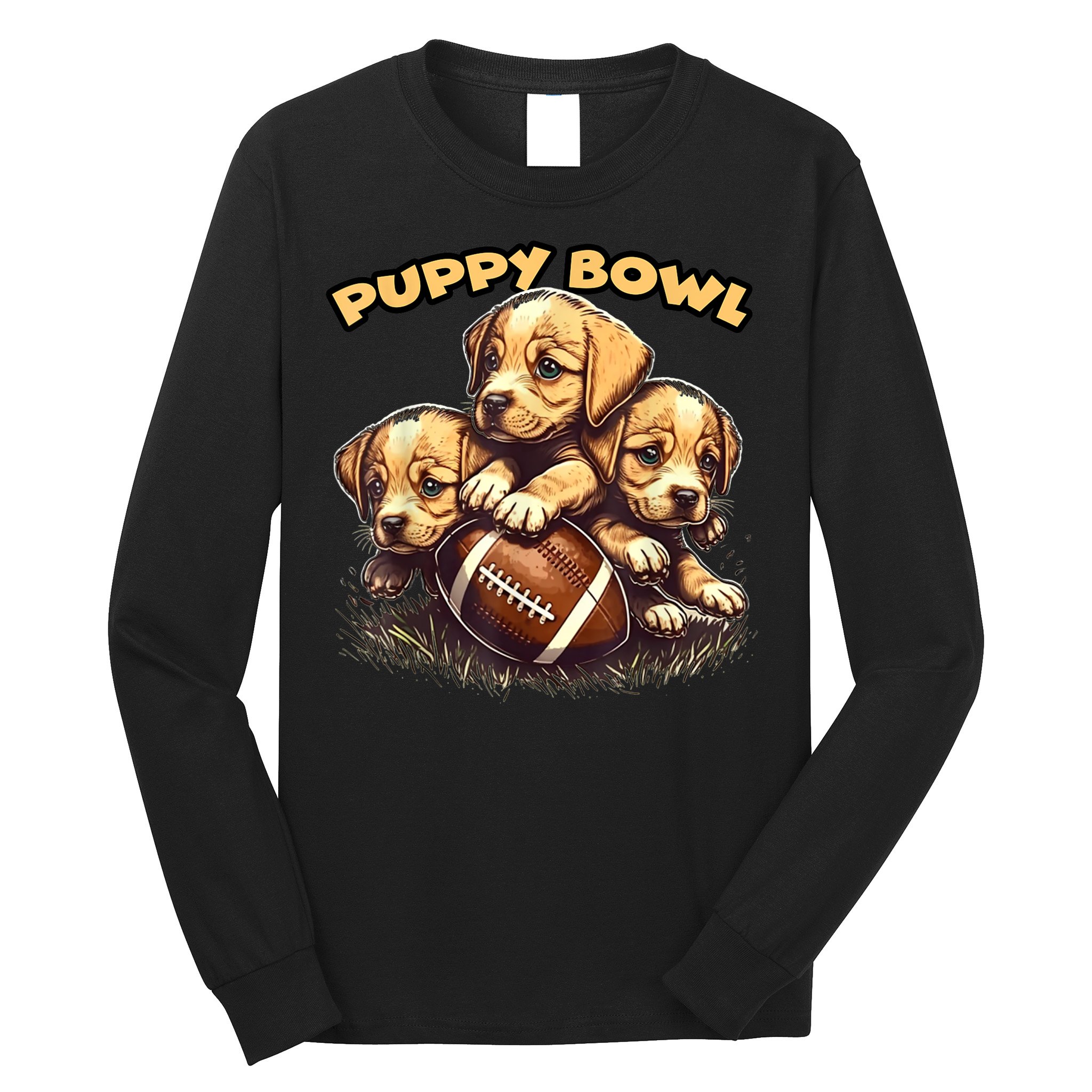 Puppy Bowl Sunday Funny Puppies Puppybowl Dog Fan Long Sleeve Shirt